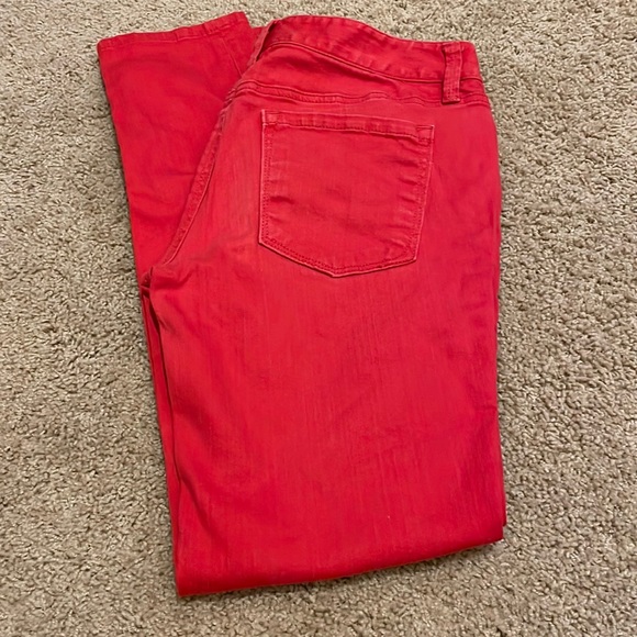 LOFT Denim - LOFT Red Modern Skinny Jeans Size 4